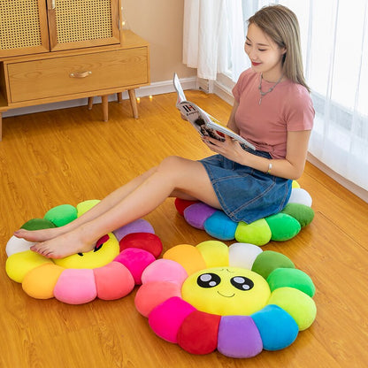 Bright Floral Soft Cushion Pillow