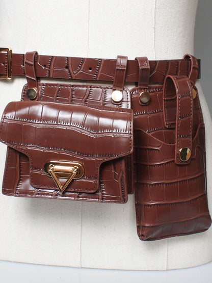 Practical Leather Crossbody Phone Bag with Multiple Compartments