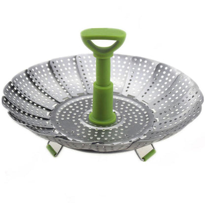 Collapsible Stainless Steel Vegetable Steamer Basket