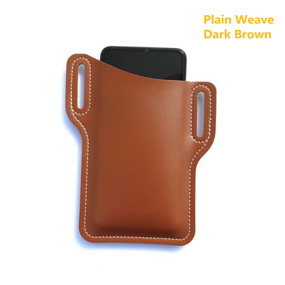 Vintage Brown Leather Phone Belt Clip