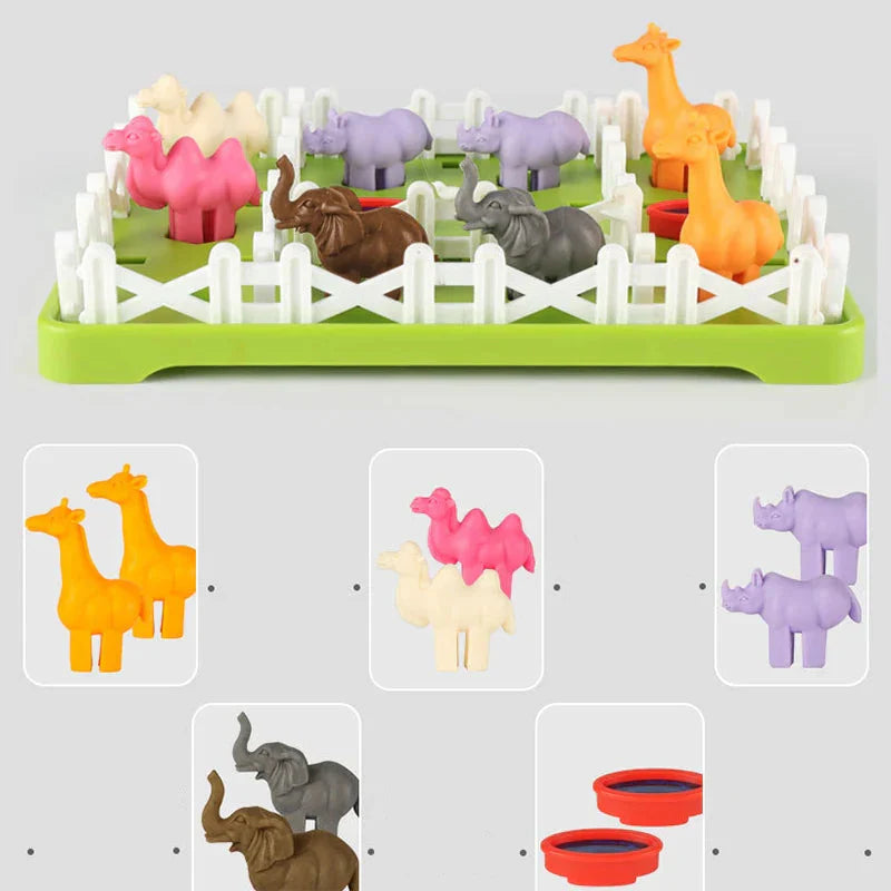 Educational Wooden Farm Animal Shape PuzzleToy