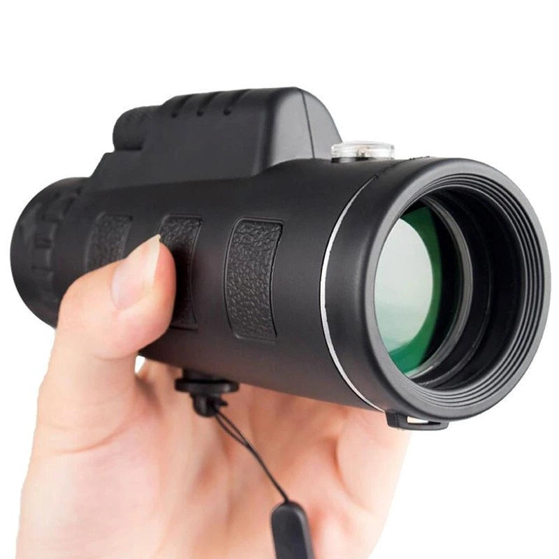 Portable HD Monocular Telescope with Phone Adapter & Stand