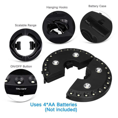 Portable Solar Powered Patio Umbrella Light