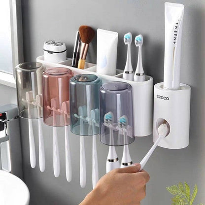 Space Saving Bathroom Storage Toothbrush Holder