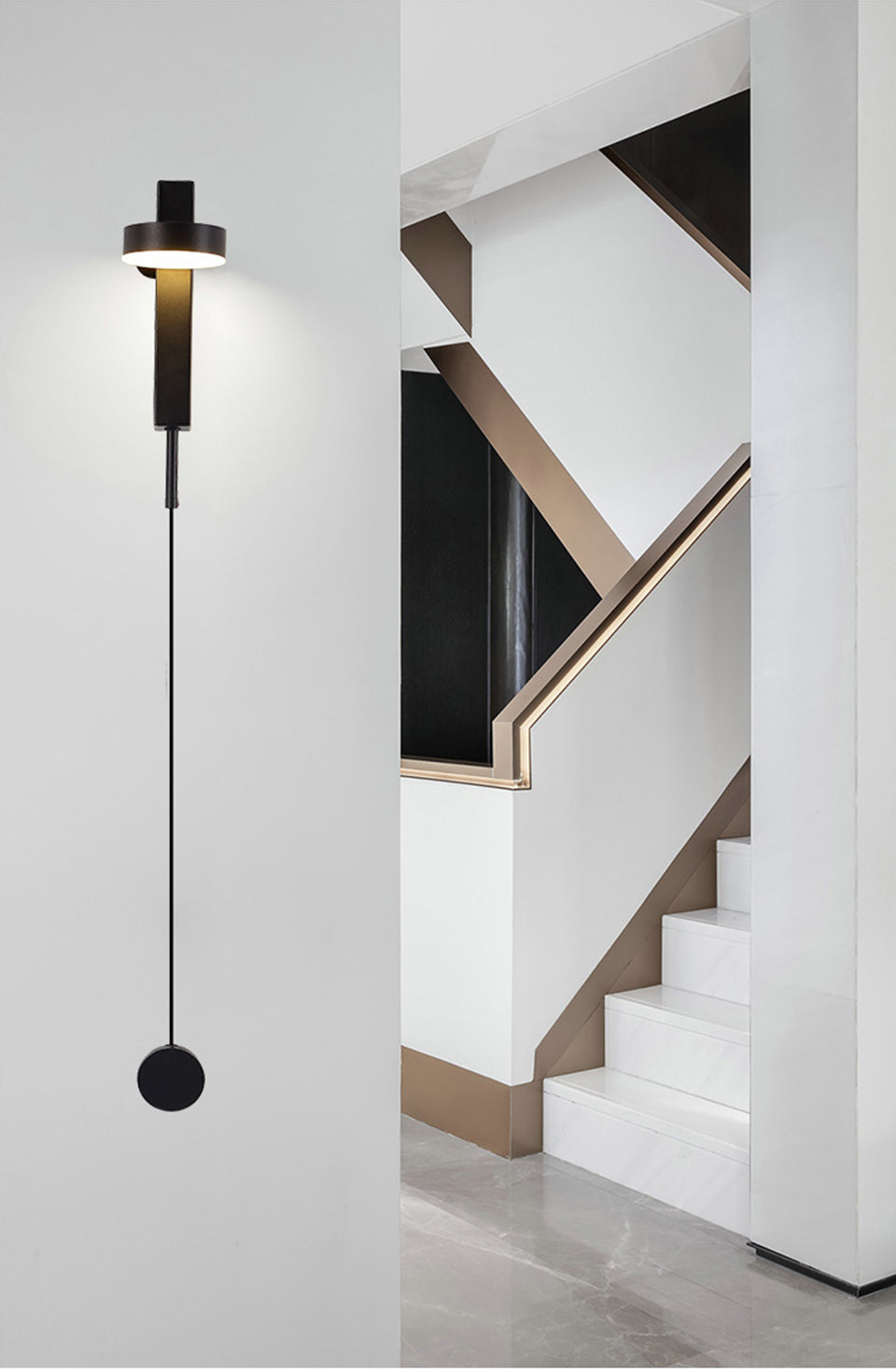 Bright White Modern Wall Light
