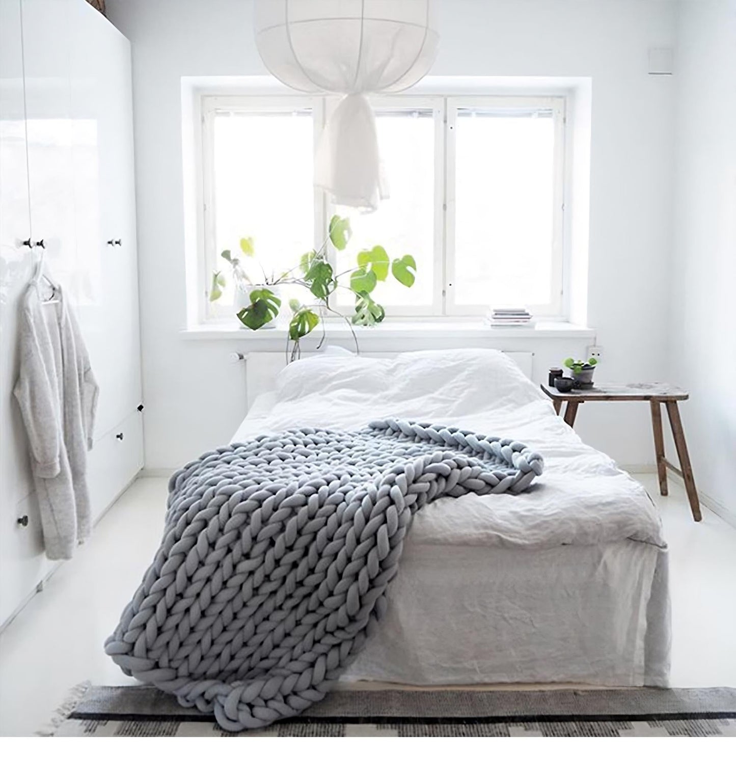 Cozy Handmade Knit Blanket