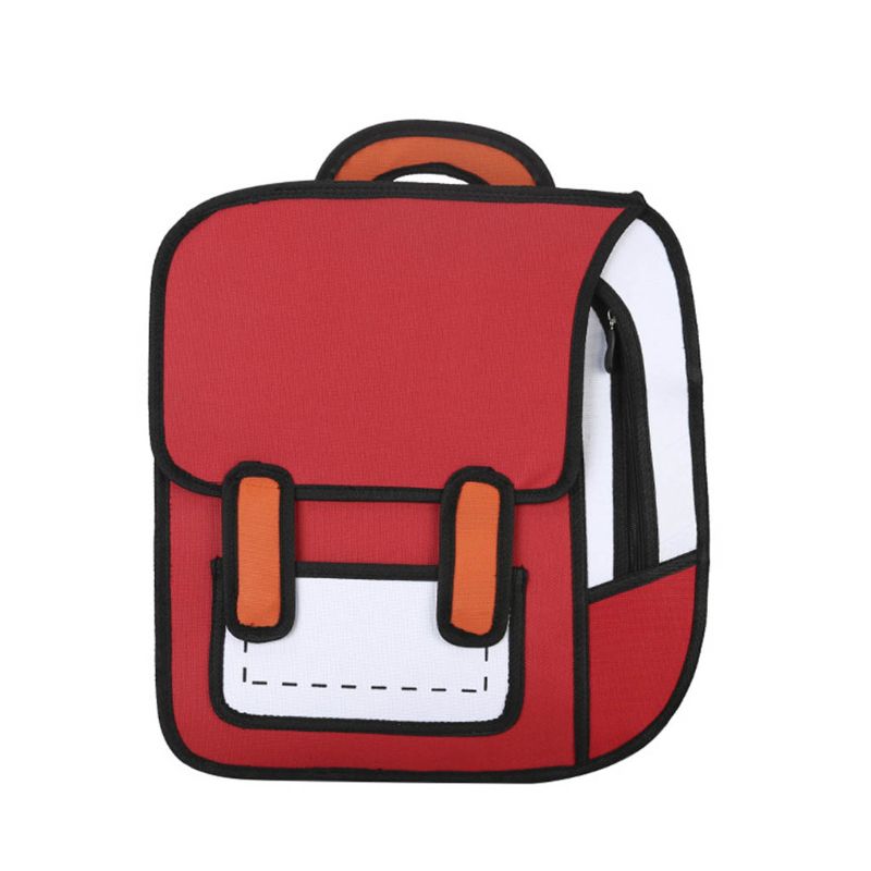 Fun 2D Cartoon School Backpack
