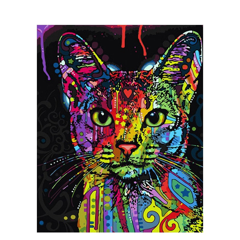 Colorful Animal Art Kit by Numbers