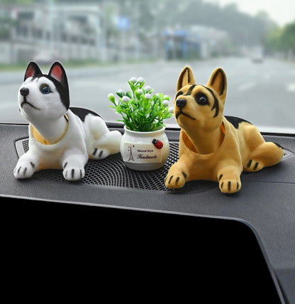 Fun Car Dog Bobble Head Decor