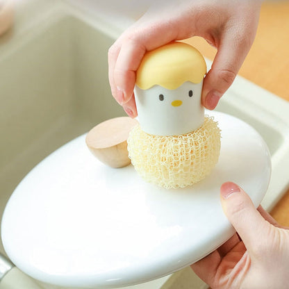 Colorful Egg Shaped Kitchen Scrub Brush