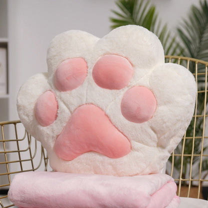 Soft Plush Bear Paw Hand Warmer Cushion