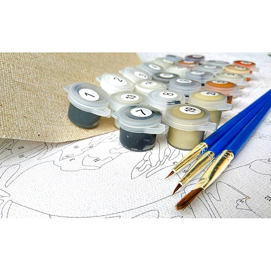 Colorful Animal Art Kit by Numbers