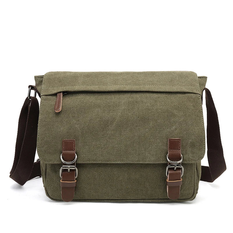 Tough Canvas Messenger Bag for Men