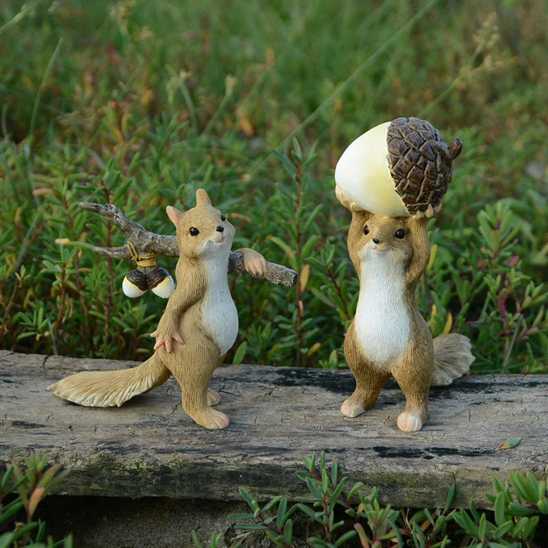 Adorable Squirrel Figurine with Love Heart