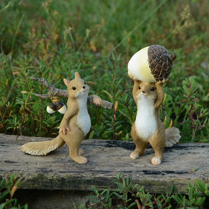 Adorable Squirrel Figurine with Love Heart