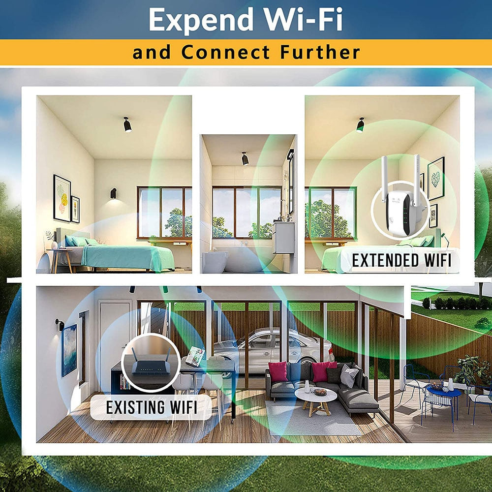 Long Range Wi-Fi Signal Booster Amplifier