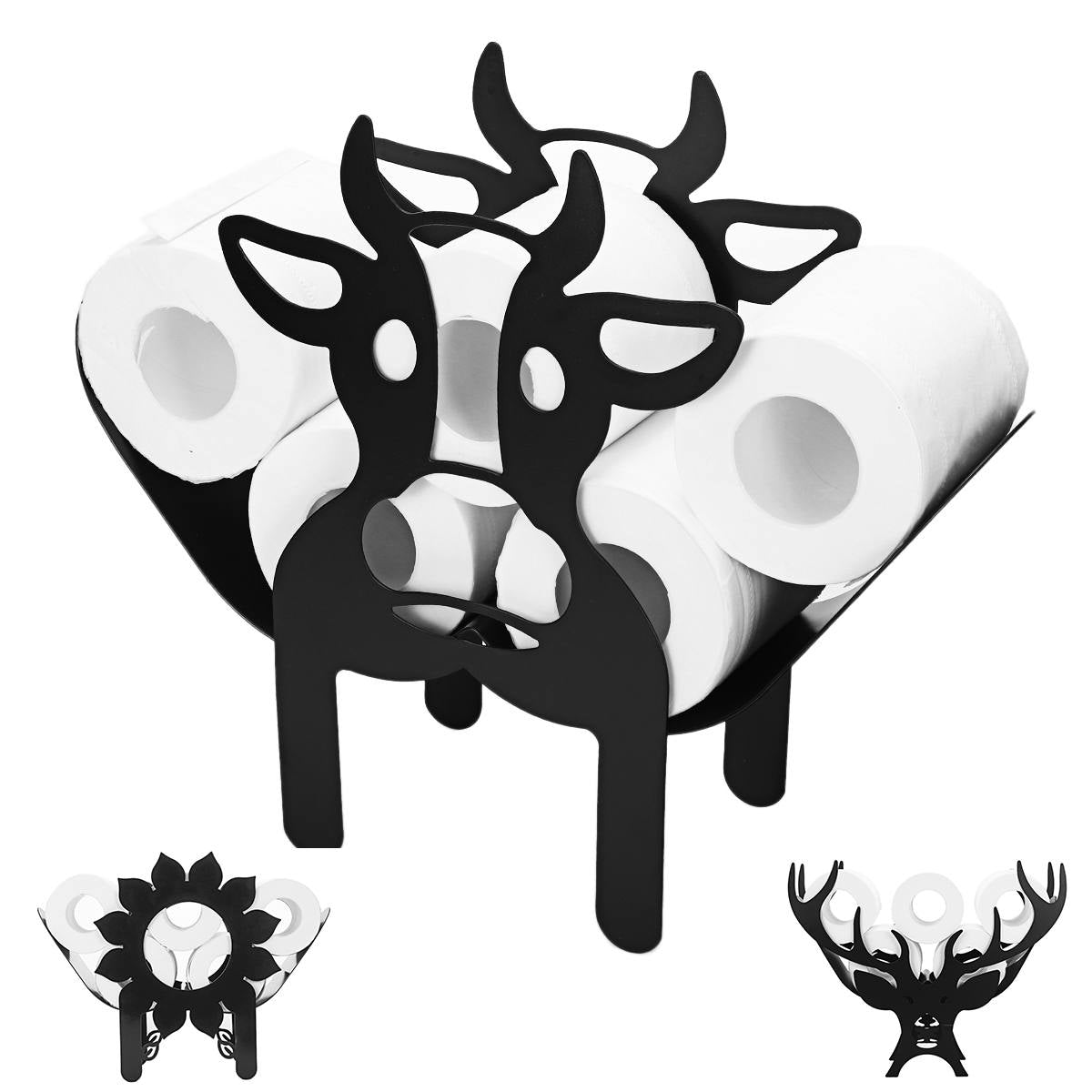 Cute Animal Iron Toilet Paper Holder WALL MOUNT