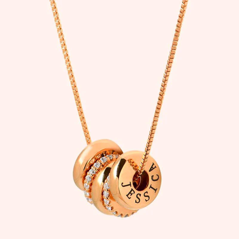 Customizable 18k Gold Diamond Bar Necklace