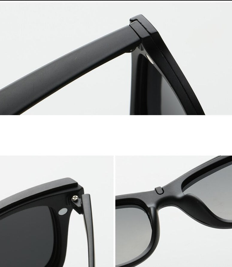Stylish Polarized Sunglasses with Magnetic Lenses