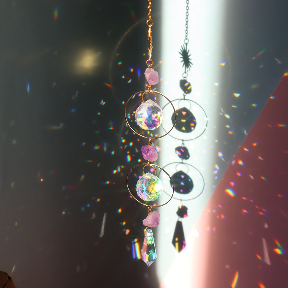 Beautiful Crystal Wind Chime Sun Catcher Ornament