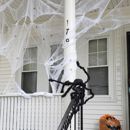 Spooky Fake Spider Web Decorations