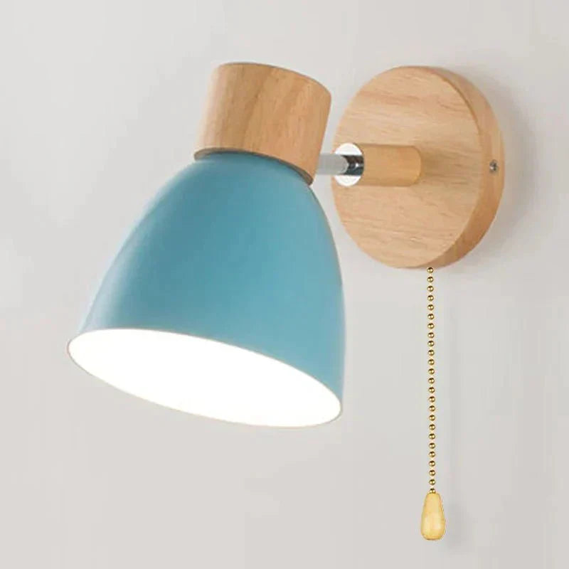 Classic Wood Wall Light - Rustic Home Lamp