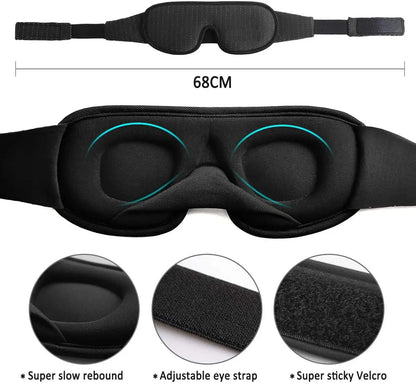 SleepyTime - Plush Contoured Eye Mask for Restful Nights