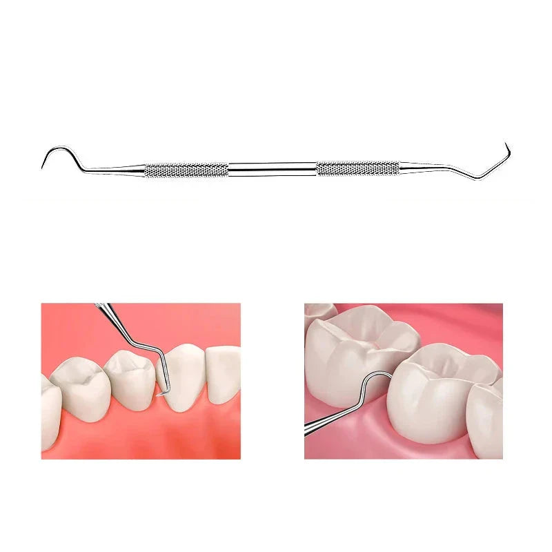 Dental Cleaning Tool - Stainless Steel Pick & Scraper