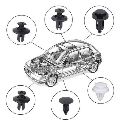 Car Bumper Clip Kit 100pcs Rivet Fasteners Set