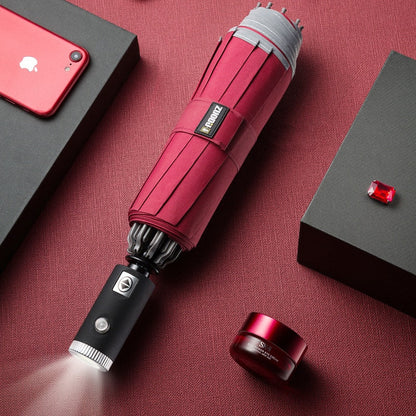 Waterproof Auto Open LED Umbrella - Fesara