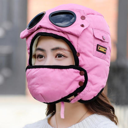 Stylish Shielded Pilot Goggles Hat