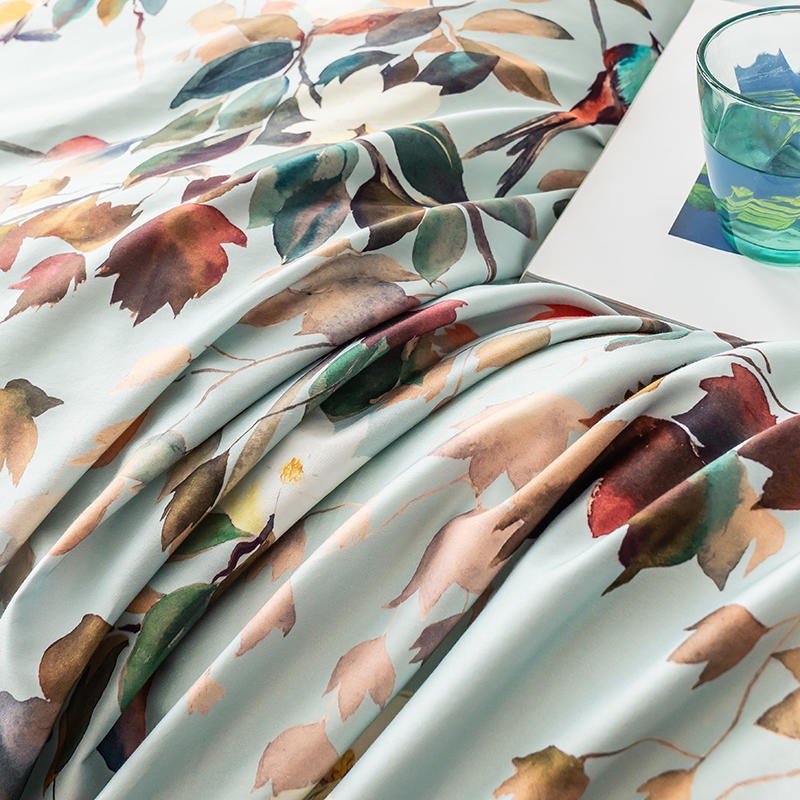 Soft Floral Cotton Bed Sheet Set