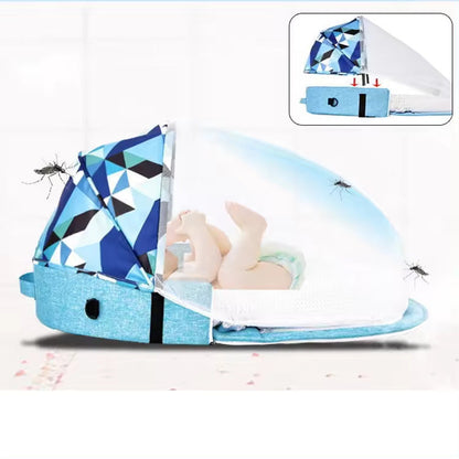 Portable Baby Bed with Mosquito Net and Canopy