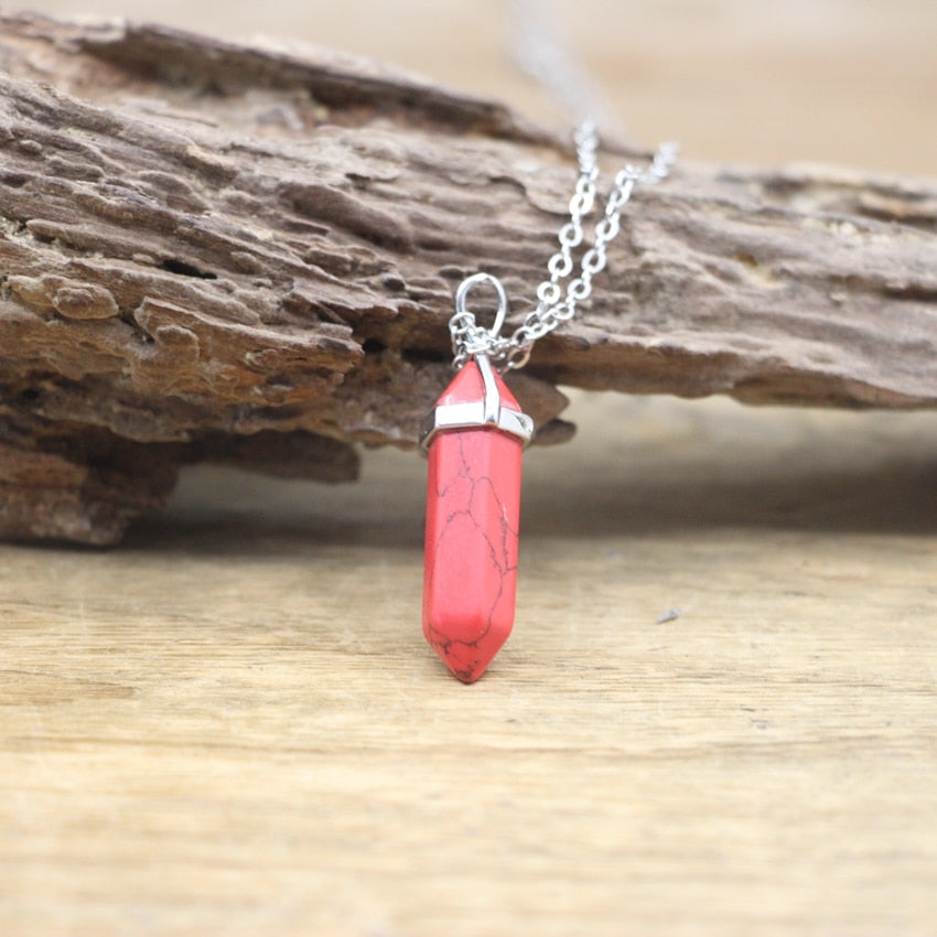 Boho Gemstone Chakra Pendant Necklace