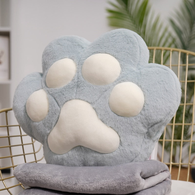 Soft Plush Bear Paw Hand Warmer Cushion