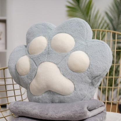 Soft Plush Bear Paw Hand Warmer Cushion