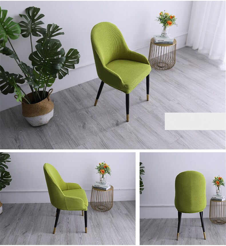 Stretchy Snug Fit Curved Chair Slipcover - Fesara