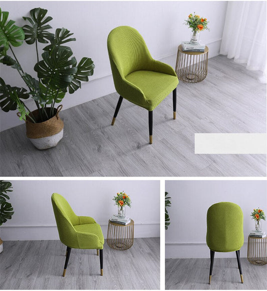 Stretchy Snug Fit Curved Chair Slipcover - Fesara