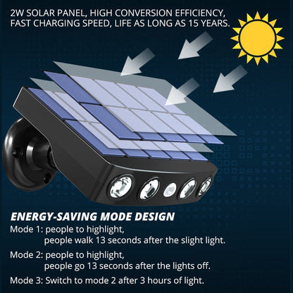 Bright Solar Powered Motion Security Light - Fesara