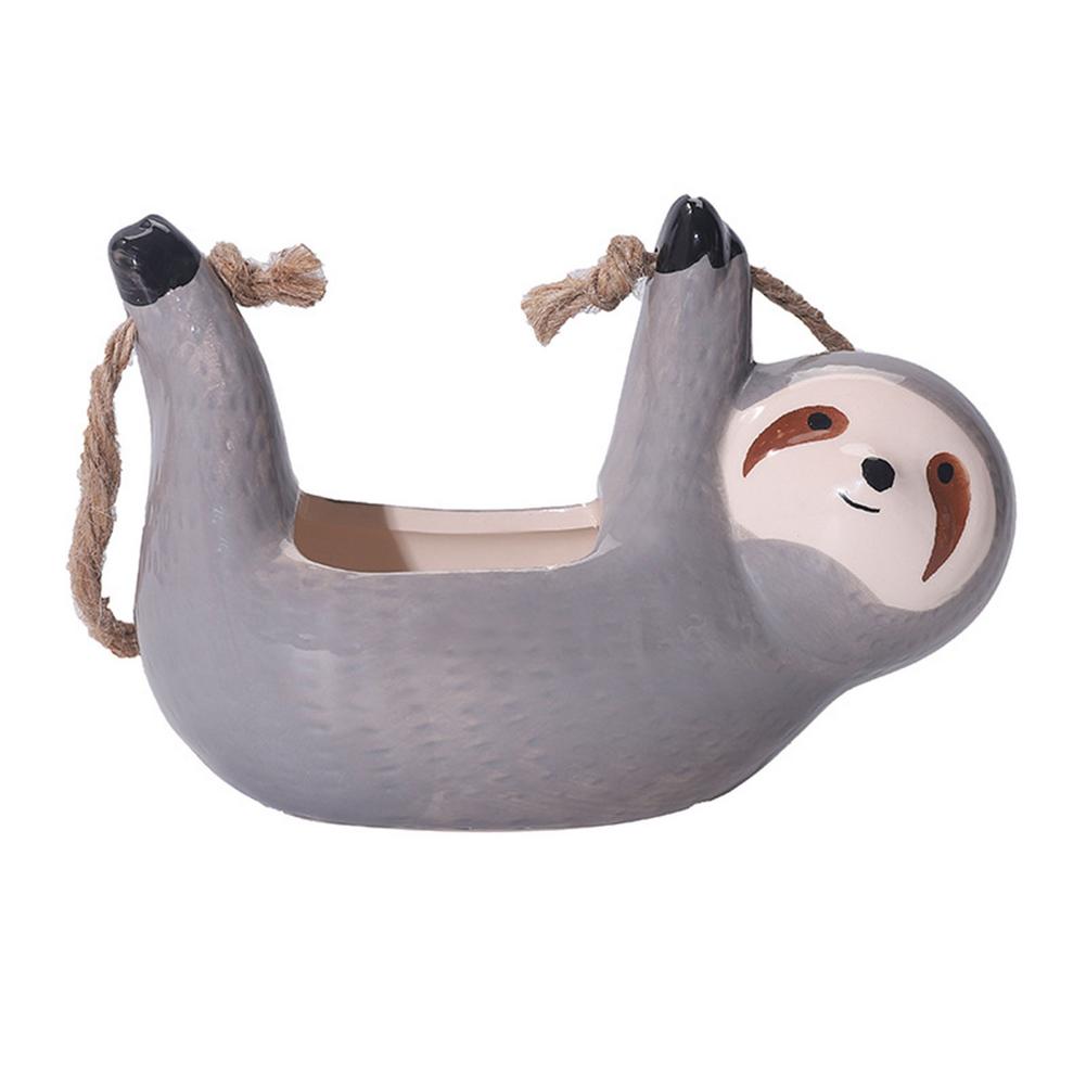 Colorful Sloth Planter Pot