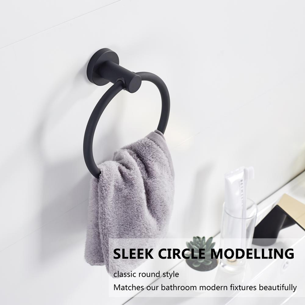 Chrome Round Bathroom Towel Holder
