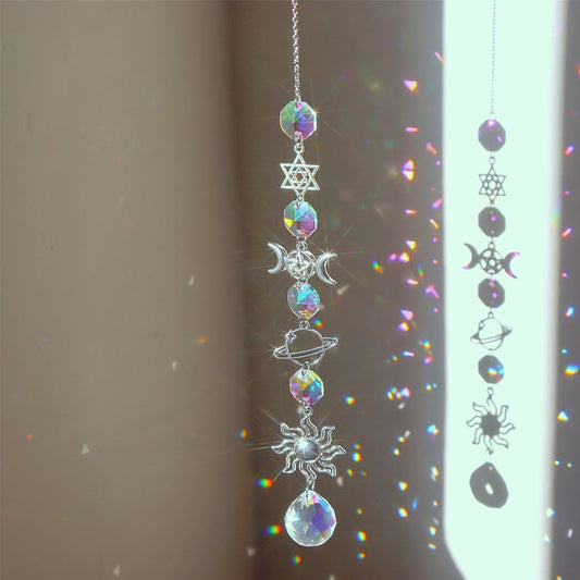 Beautiful Crystal Wind Chime Sun Catcher Ornament - Fesara