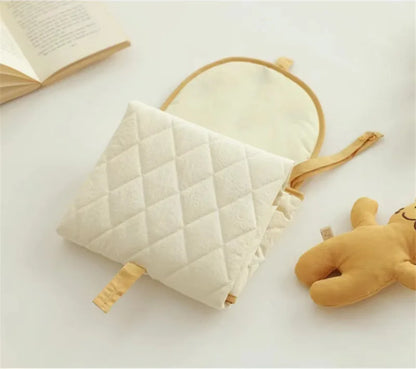 Portable Folding Baby Changing Pad with Cute Bear Design