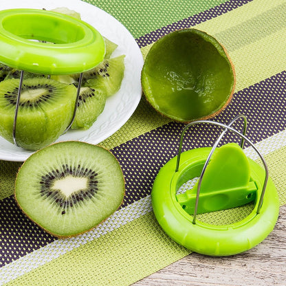 Compact Fresh Kiwi Slicer Tool