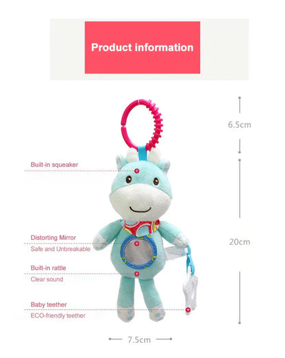Cute Baby Music Toy with Clip - Soft Plush Friend