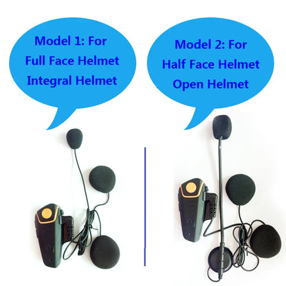 Waterproof Long Range Motorcycle Bluetooth Intercom System