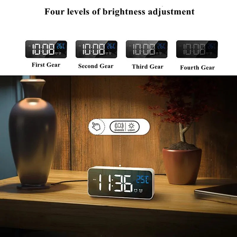 Intelligent LED Clock Radio with Voice Assistant
