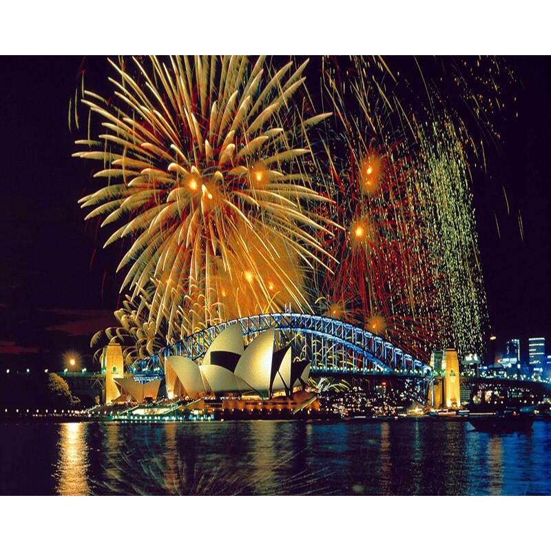 Colorful Cityscape Paint by Numbers Kit