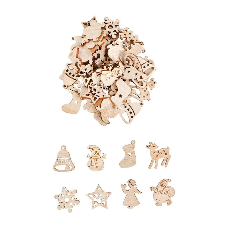 Fesara Wooden Festive Holiday Christmas Decorations