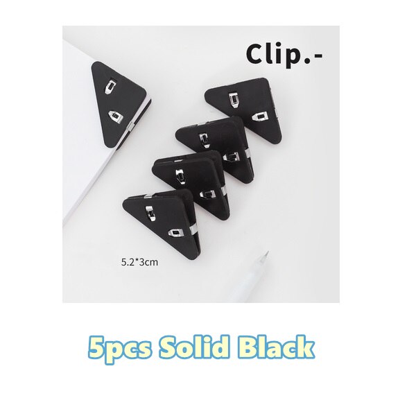 Colorful Book Page Triangle Clip Holder